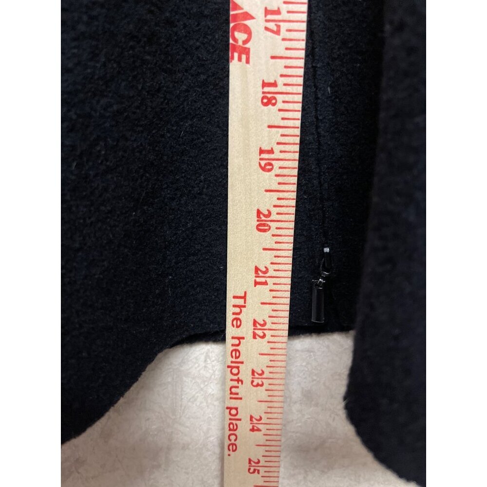 Eileen Fisher Women's Sweater Cardigan 100% Wool Black Two Way Zip Petite Small - Picture 7 of 9